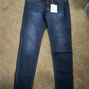KanCan Women's Straight Leg Jeans - Dark Blue Size 9/28